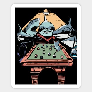 The Pool Sharks // Funny Parody Painting Sticker